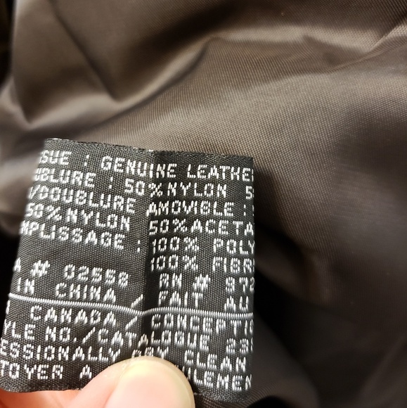 DANIER Brown Genuine Leather Belted Coat - Picture 8 of 8